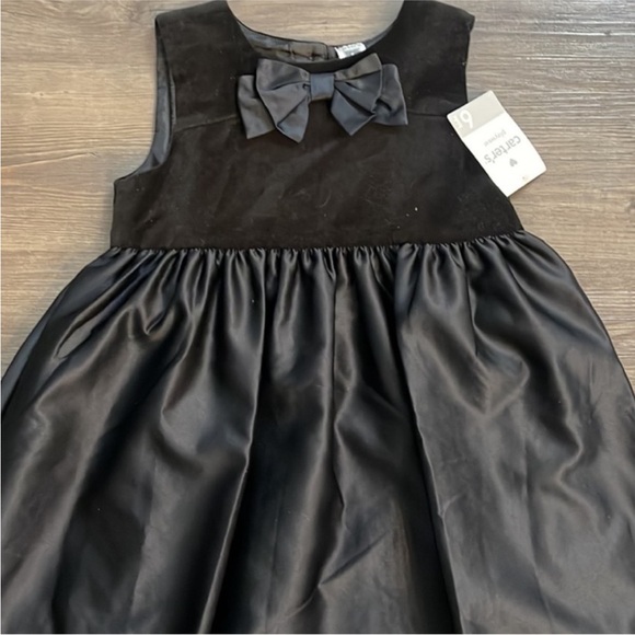 Carter's  Special Occasion Black Sleeveless Velveteen Sz 6 NWT - Picture 6 of 10